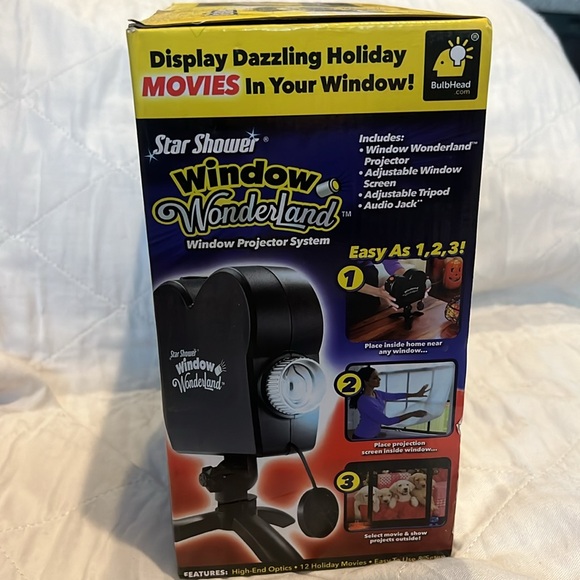 Star Shower Window Wonderland Window Projector System 12 Holiday Movies - Picture 6 of 12